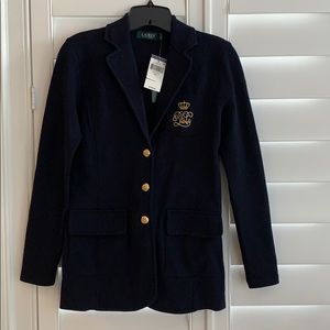 Ralph Lauren Sweater knit Navy Blazer